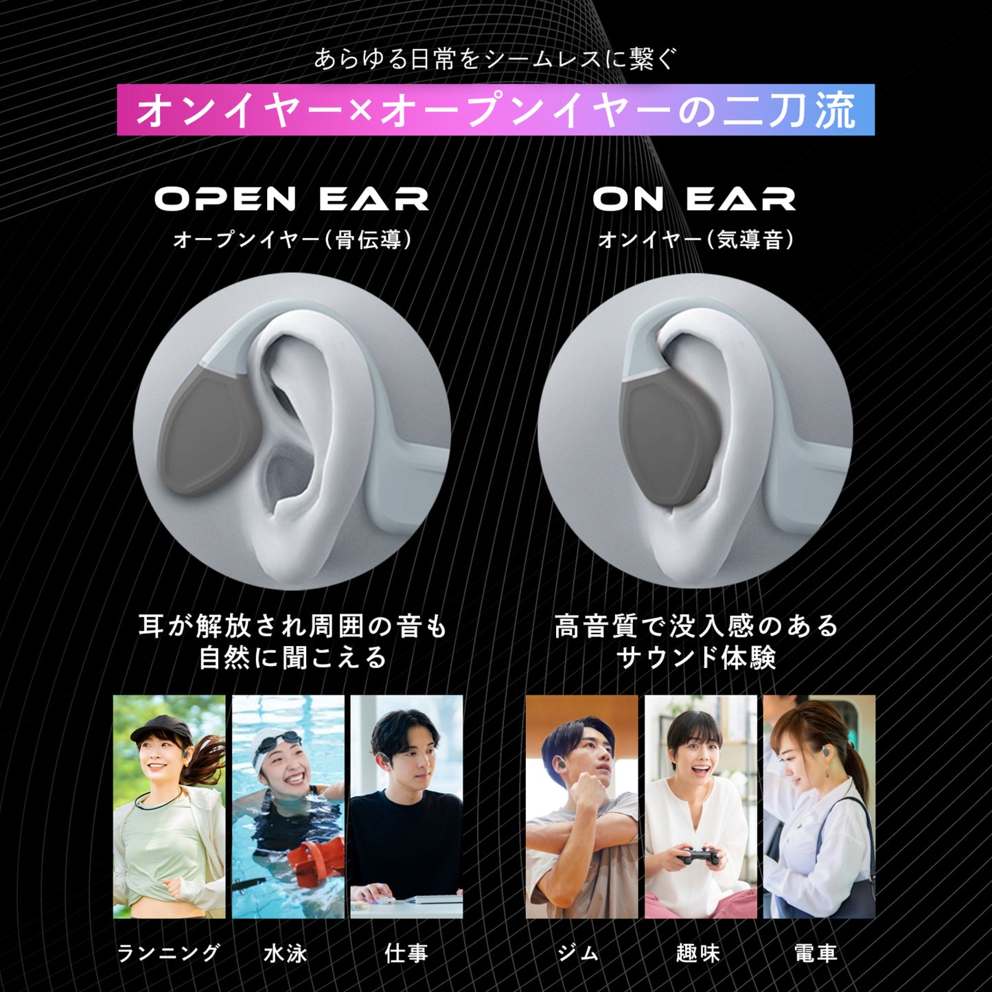 COMPBEAT　骨伝導イヤホン